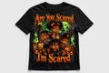 Are You Scared I'm Scared Halloween Tee – Green Moon Haunt