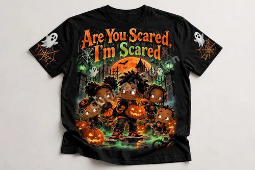 Are You Scared I'm Scared Halloween Tee – Pumpkin Patch Crew