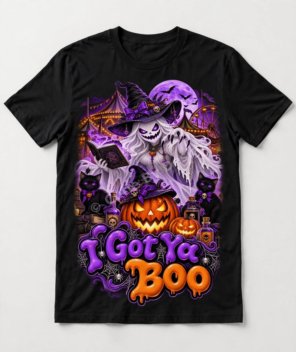 I Got Ya Boo Halloween Tee – Spellbook Witch