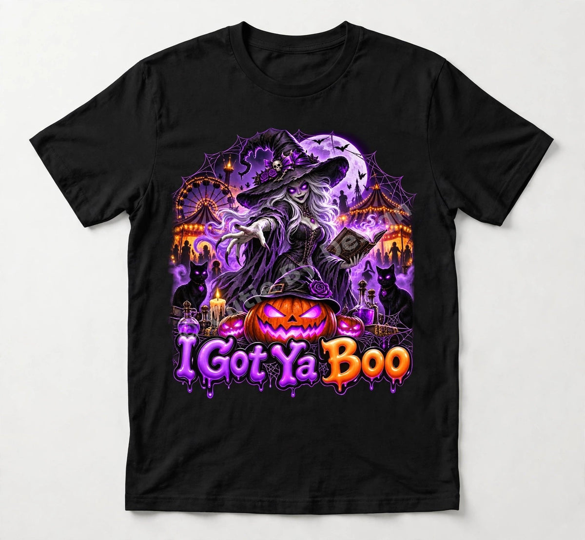 I Got Ya Boo Halloween Tee – Carnival Witch