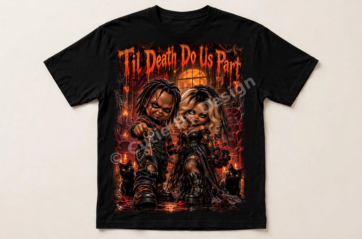 Til Death Do Us Part Halloween Tee – Red Wedding