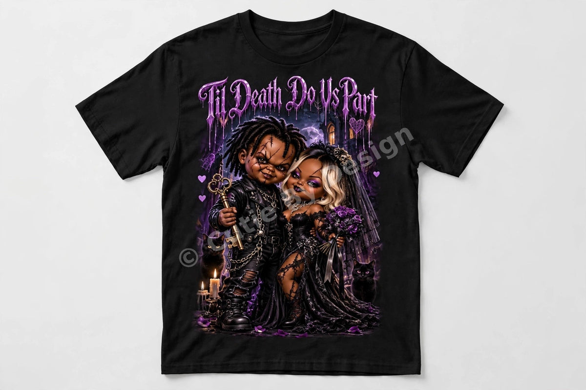 Til Death Do Us Part Halloween Tee – Midnight Wedding