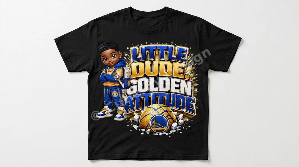 Little Dude, Golden Attitude Tee